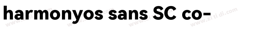 harmonyos sans SC co字体转换